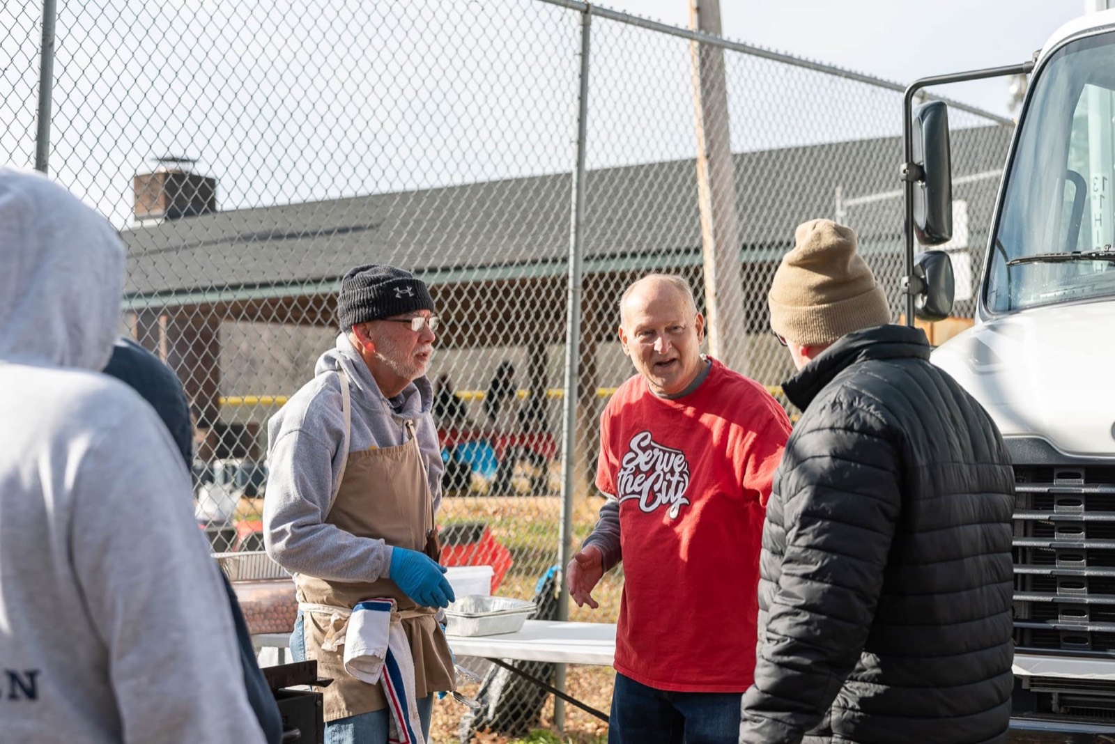 Volunteers serving at Grace Church